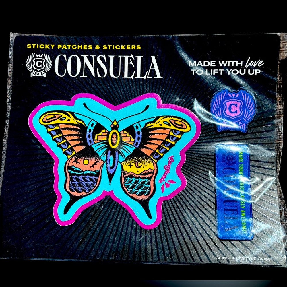 Consuela brand sticky patches stickers